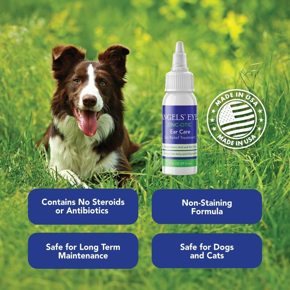 ANGELS EYES Zinco-Ótico (30ml) | Tratamento Otite e Infecção de Ouvido Cães e Gatos - Imagem 4