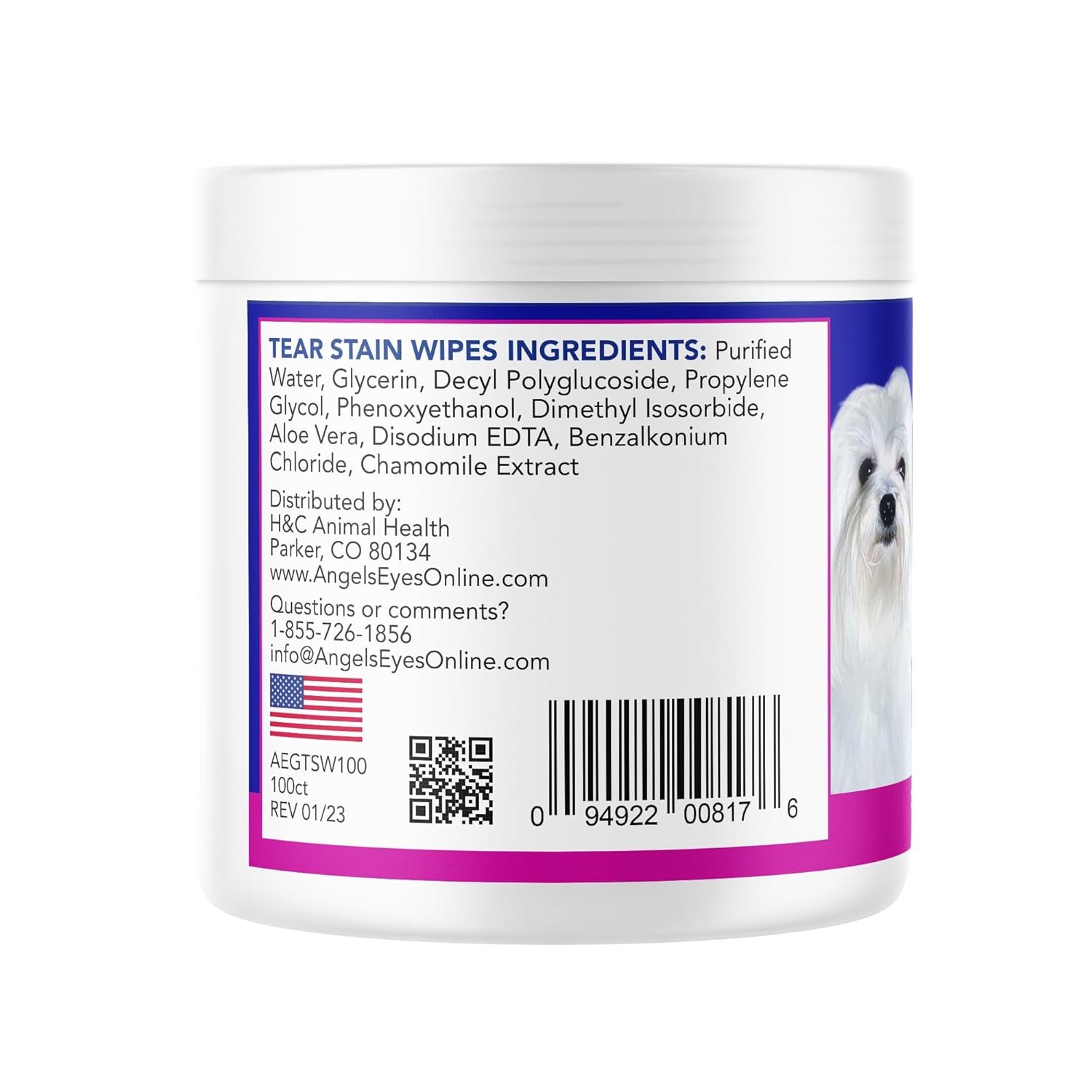 Angels Eyes Lenços para Manchas De Lágrimas Pets 100 lenços - Imagem 5